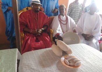 Tumultuous welcome As Dein of Agbor Visits Oza Community