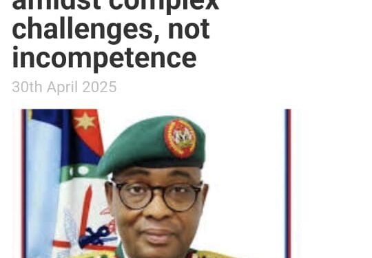 Nigeria’s Security Architecture: Progress Amidst complex challenges, not incompetence