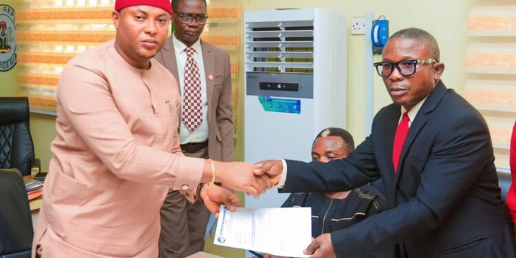 Ehiwarior Harps On Competence As Anyia Is Sworn In As LEA Secretary