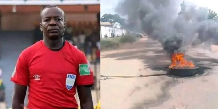 From Whistle to Ashes: Football Referee Set Ablaze in DR Congo by Mob