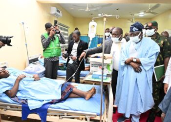 Photos: Benue Massacre: President Bola Ahmed Tinubu visits victims of the attacks in Makurdi hospitals