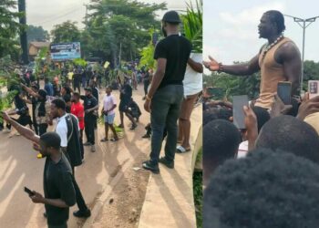 VeryDarkMan, Benue Youths Defy Gov Alia’s Ban, Stage Massive Protest, Demand End to Killings