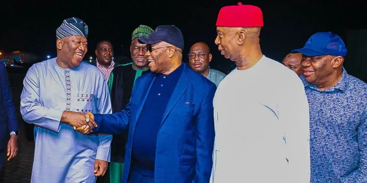 Akpabio Returns from London, Says ‘I Only Took a Short Vacation’