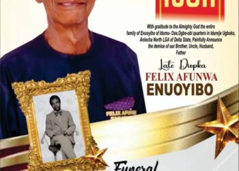 Diokpa Felix Enuoyibo Goes Home Tuesday, August 5