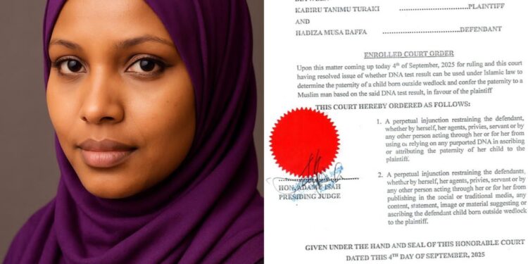 Court perpetually restrains Hadiza Baffa from claiming ex-Minister fathered her child, dismisses DNA test …as Turaki debunks rape allegations, reels out Baffa’s history of fraud, falsehoods