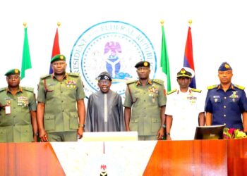 PRESIDENT TINUBU TO SERVICE CHIEFS: NO MORE EXCUSES, IT’S TIME TO DEFEAT TERRORISTS AND BANDITS