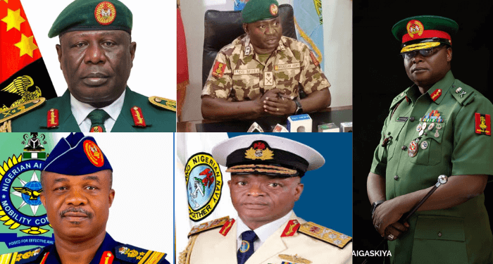 CURRICULUM VITAE OF NEW SERVICE CHIEFS
