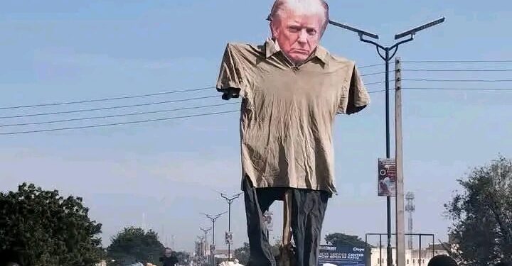 Photo News: Islamic Group Protests in Kano Over Trump’s Threat to Invade Nigeria