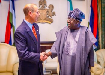 OUR ECONOMIC REFORMS WILL EMPOWER MORE NIGERIAN YOUTHS, SAYS PRESIDENT TINUBU TO DUKE OF EDINBURGH, PRINCE EDWARD
