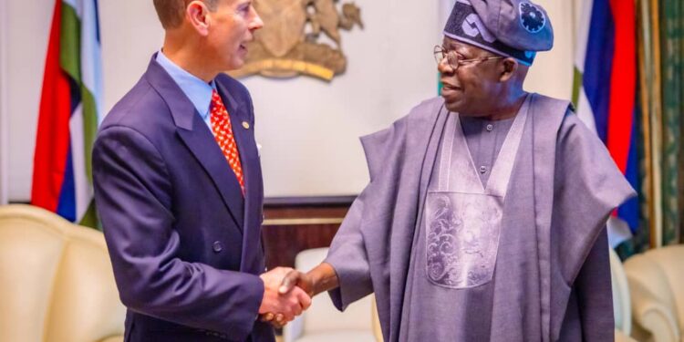 OUR ECONOMIC REFORMS WILL EMPOWER MORE NIGERIAN YOUTHS, SAYS PRESIDENT TINUBU TO DUKE OF EDINBURGH, PRINCE EDWARD