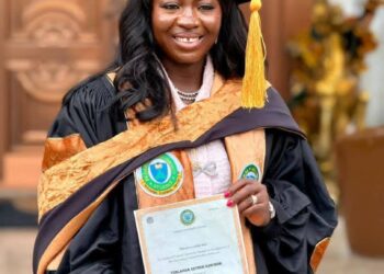 Esther Tonlagha Bags Honorary Doctorate, Donates N100m to Federal University Otuoke …. Congratulations pour in for her ….as she dedicates the award to husband, kids .